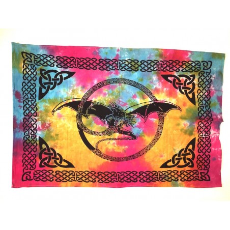 Mehrfarbige Drache Creature Psyche Batik Tenture