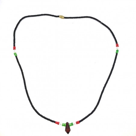 Massai Perle Nere Gioiello Etnica Africa Collana