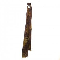 Polyester Leopard Brousse Yellow Chic Fashion Scarf