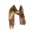 Polyester Leopard Brousse Gelb Chic Mode