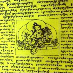 Girlande Tibet Flagge Buddhismus Himalaya Gebete Mantra