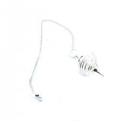 Pendule Radiethesia Spiral Spheric Silver