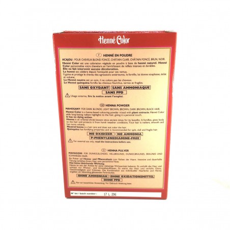 Henna Powder Acajou Coloring Natural Hair Dye