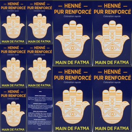 Los Boxen Henna Pur Hand von Fatma Kupfer Färbung Haar