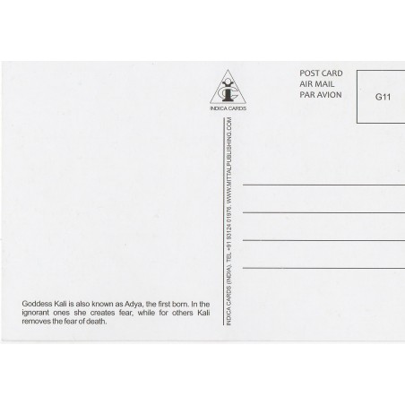 Carte Postale Kali Déesse Destruction