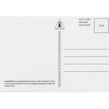 Postcard Shiva Lord Maha Shivaratri