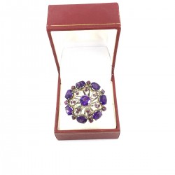 Silber Ring Amethyst Prinzessin Schmuck