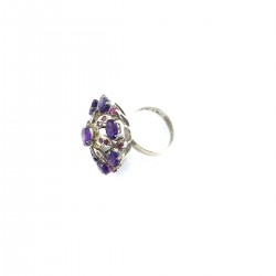 Silber Ring Amethyst Prinzessin Schmuck