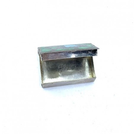 Caja de Plata Emaille Elefante Pilulier