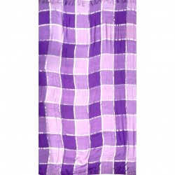Châle Violet Argenté Echarpe Géante Foulard Long Plaid Etole Inde Tissu Leger Doux