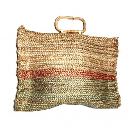 Rajasthani bag in burlap or sisal.