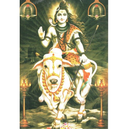 Carte Postale de Shiva et son Troisième Oeil.
