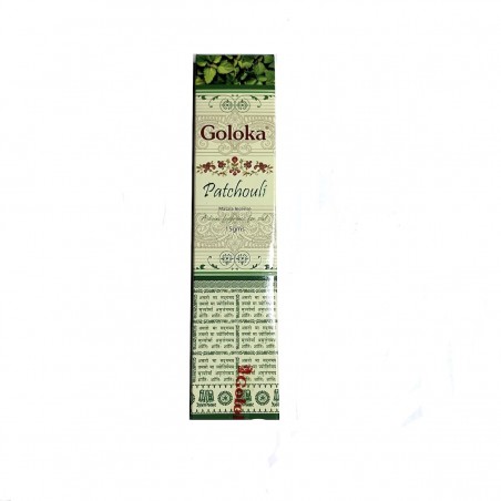 Box of Ayurvedic Natural Patchouli Incense Masala Goloka .