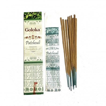Encens Goloka  Patchouli Naturel  Ayurvédique Masala