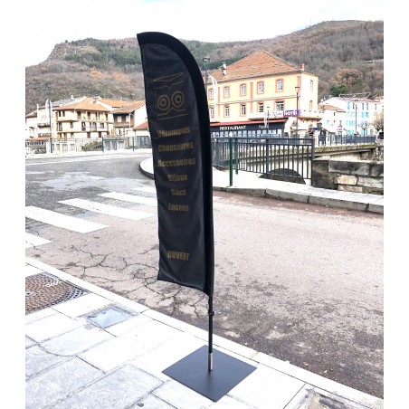 Foot Flag Pietement Flame Base