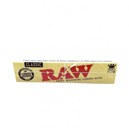 Feuilles Raw Original Slim Papier Rouler Cigarettes Fibres Naturelles