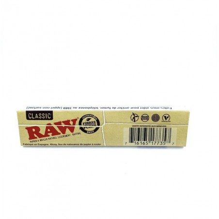Feuilles Raw Original Slim Papier Rouler Cigarettes Fibres Naturelles