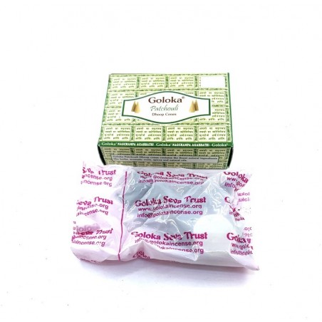 Incenso Coni Goloka Nag Champa Masala Patchouli Naturale