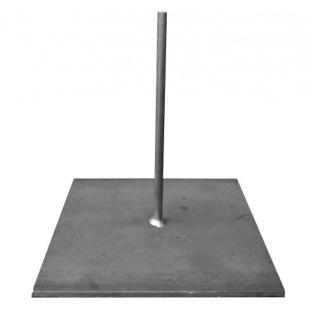 Socle de 150 mm en acier pour sculpture ou statue.
