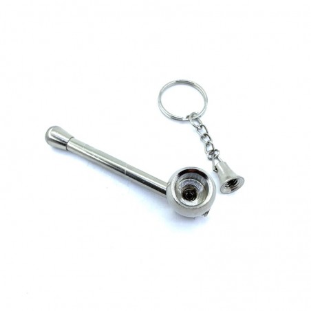 mini metal pipe in the shape of a psylocibe.