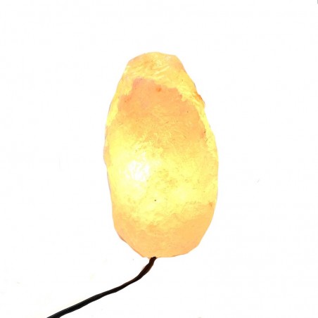 Lampe aus reinem Salz aus dem Himalaya und seinem elektrischen System.