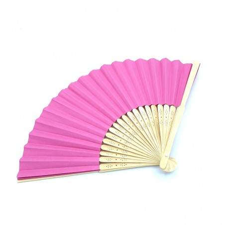 Bamboo and fushia-coloured paper.