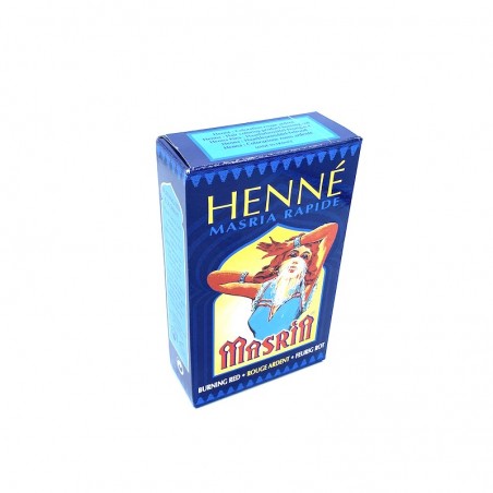Henné Poudre Masria Rouge Ardent Coloration Naturelle Cheveux.