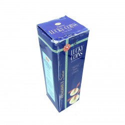 Box of 25 packets of Darshan Lucky Coins money-saving incense.