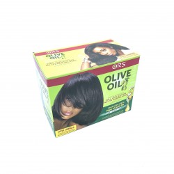 Kit Défrisant Cheveux Olive Oil Super Afro Cosmétiques Pro