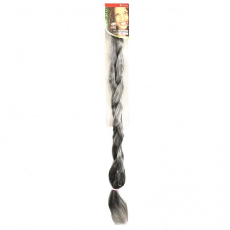 Mechas xpression ultra trenza gris 51 para peluquería.