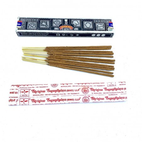 Box of 12 packs of Super Hit incense sticks with a high olfactory quality.