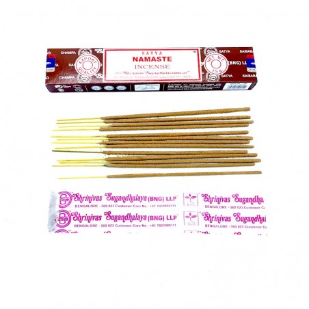 Incense Namaste Satya Nag Champa.