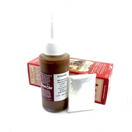 Crema para teñir el cabello con henna caoba