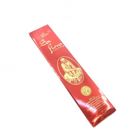 Packung indische Sri Sai Flora Räucherstäbchen.