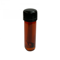 Botella de puro perfume de pachulí indio.