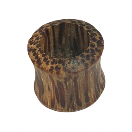 Túnel piercing de madera de coco..