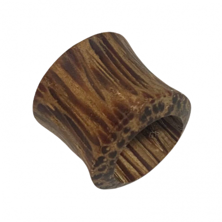 Túnel piercing de madera de coco..