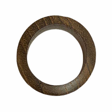Piercing tunnel de 25 mm en bois de teck.