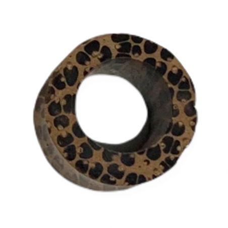 12-mm-Tunnelpiercing aus Kokosnussholz