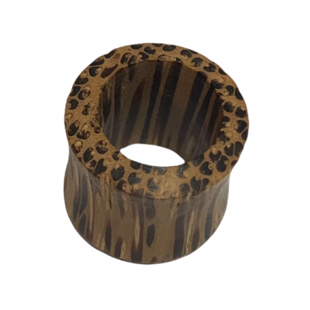 16 mm Piercing tunnel in legno di cocco