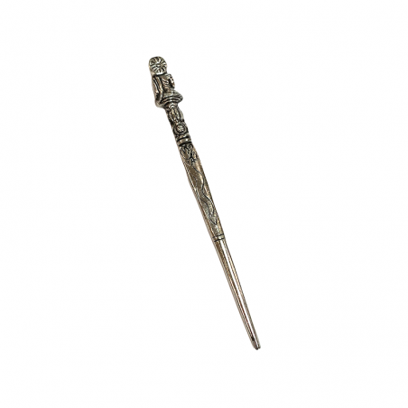 Metal Buddha hairpin.
