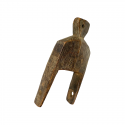Alte hölzerne Flaschenzug-Stütze, die Handwerks-afrikanische Kunst-Afrika-Sammlung webt