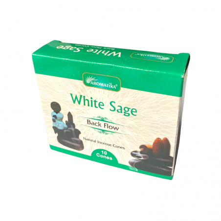Scatola di cono di riflusso Black Flow con salvia.