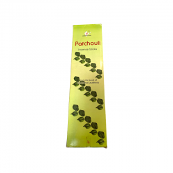 Boite de bâtons géants d'encens de patchouli.