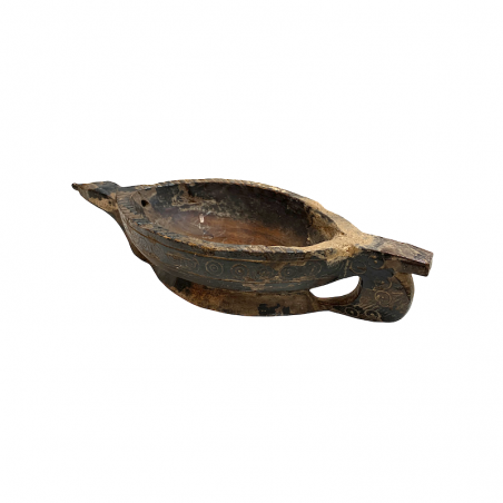 Lampada ad olio in legno di Aladino Tempio dell'antico buddismo dell'India