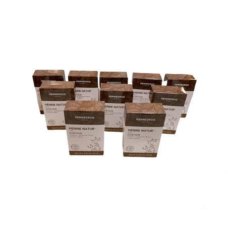 Lot Boxes Henna Brown Hair Color Natural Coloring.