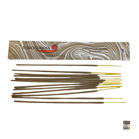 Auroshika Räucherstäbchen aus natürlichem Sandelholz.