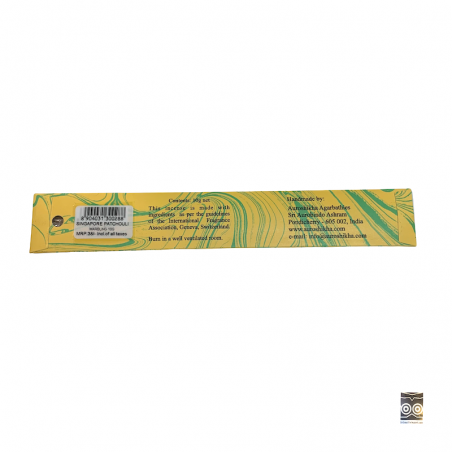 Auroshikha Patchouli Räucherstäbchen aus Auroville.