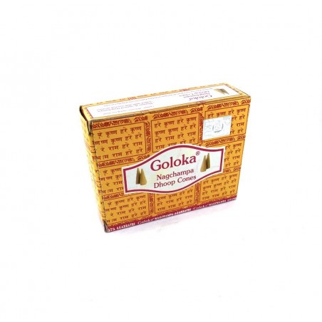 Box of Indian Goloka incense cones.