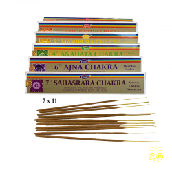 Lotto di 7 scatole di incenso 7 Chakra.